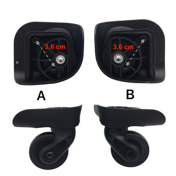 Single replacement wheels Bon Air A-132 or JX9054 for 4-wheeled hardside luggages, suitable for American Tourister Bon Air