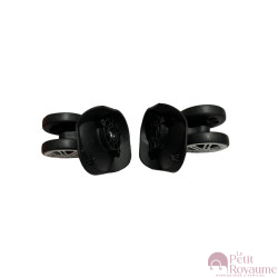 Roulettes doubles w049/ A-23bis pour valises rigides à 4 roues, compatibles valises Delsey et d'autres marques