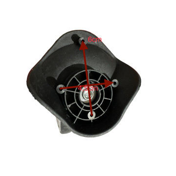 Roulettes doubles w049/ A-23bis pour valises rigides à 4 roues, compatibles valises Delsey et d'autres marques