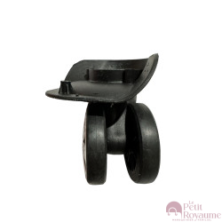 Roulettes doubles w049/ A-23bis pour valises rigides à 4 roues, compatibles valises Delsey et d'autres marques