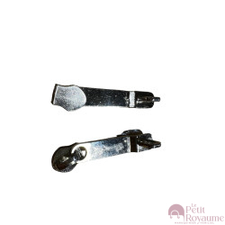 Set of 2 Zipper pulls TAC-M for hardshell or softshell suitcases suitable for Samsonite, Delsey and other brands