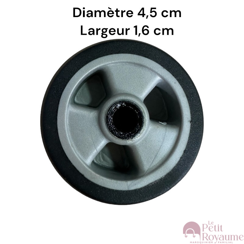 Single replacement wheels RSA4 for 4-wheeled softside and hardside luggages, suitable for many brands