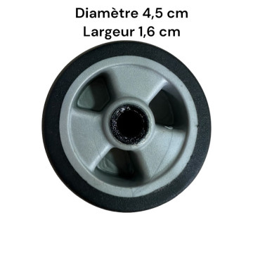 Single replacement wheels RSA4 for 4-wheeled softside and hardside luggages, suitable for many brands