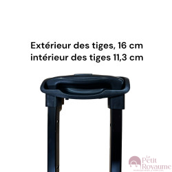 Tige télescopique avec poignée complète compatible valise Samsonite ou Delsey