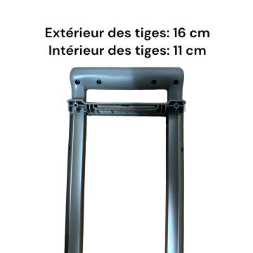 Tige télescopique avec poignée complète compatible valise Samsonite ou Américain Tourister