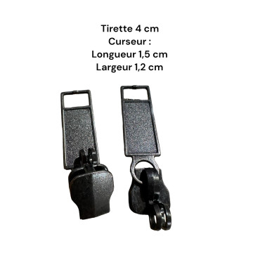 Lot de 2 Tirettes avec curseurs TAC-Y compatibles valises rigides ou toiles Samsonite, Delsey et d'autres marques