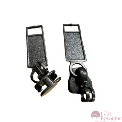 Set of 2 Zipper pulls TAC-Y for hardshell or softshell suitcases suitable for Samsonite, Delsey and other brands