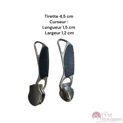 Set of 2 Zipper pulls TAC-X for hardshell or softshell suitcases suitable for Samsonite, Delsey and other brands