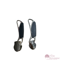 Set of 2 Zipper pulls TAC-X for hardshell or softshell suitcases suitable for Samsonite, Delsey and other brands