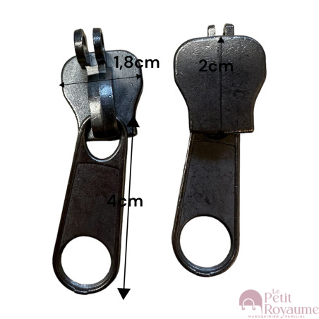 Set of 2 Zipper pulls TAC-M for hardshell or softshell suitcases suitable for Samsonite, Delsey and other brands