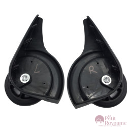 Single replacement wheels D029 for 2-wheeled softside luggages or duffel bags, suitable for many brands