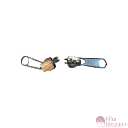 Set of 2 Zipper pulls TAC-S for hardshell or softshell suitcases suitable for Samsonite, Delsey and other brands