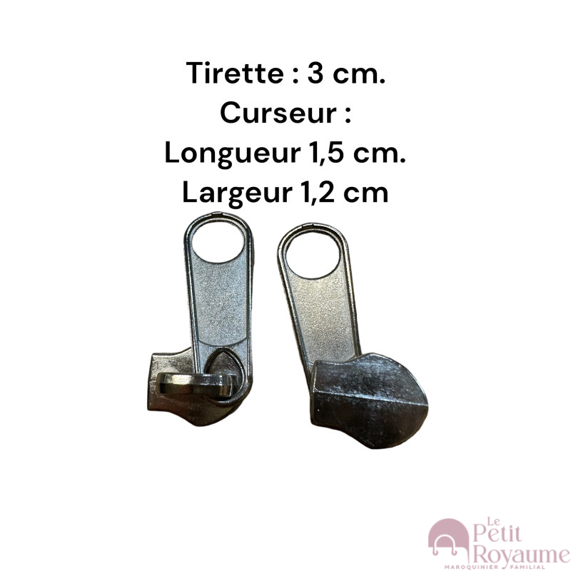 Lot de 2 Tirettes avec curseurs TAC-L compatibles valises rigides ou toiles Samsonite, Delsey et d'autres marques