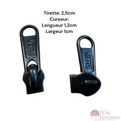 Lot de 2 Tirettes avec curseurs TAC-VAN compatibles valises rigides ou toiles Samsonite, Delsey et d'autres marques