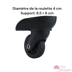 Roulettes simples A-35 pour valises rigides à 4 roues compatibles valises Delsey Schedule Cabine