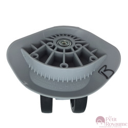 Roulettes doubles YK-135 pour valises rigides/coques, compatibles avec Samsonite, Delsey et Jump…