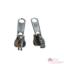Set of 2 Zipper pulls TAC-S/gris GM for hardshell or softshell suitcases suitable for Samsonite, Delsey and other brands