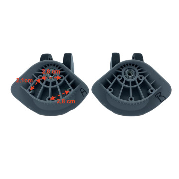 Roulettes doubles YK-135 pour valises rigides/coques, compatibles avec Samsonite, Delsey et Jump…