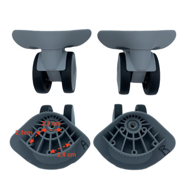 Roulettes doubles YK-135 pour valises rigides/coques, compatibles avec Samsonite, Delsey et Jump…