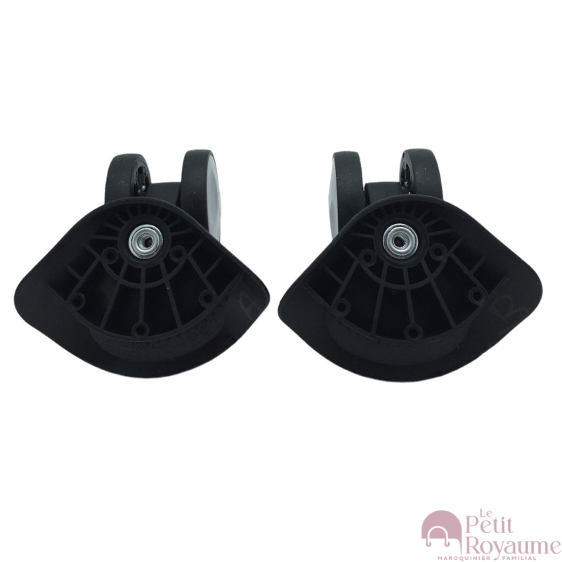 Roulettes doubles YK-135 pour valises rigides/coques, compatibles avec Samsonite, Delsey et Jump…