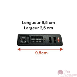 Recessed lock TSA806 for softside and hardside luggages