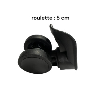 Roulettes doubles HD-F37 pour valises rigides/coque à 4 roues, compatibles Airtex ou Worldline