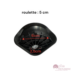 Roulettes doubles HD-F37 pour valises rigides/coque à 4 roues, compatibles Airtex ou Worldline