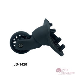 Single replacement wheels JD-1420 for 4-wheeled softside luggages, suitable for many brands such as Samsonite, Delsey