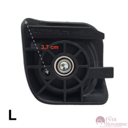 Single replacement wheels T15 for 4-wheeled hardside luggages, suitable for many brands such as Samsonite, Delsey