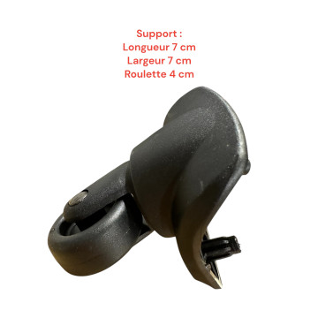 Single replacement wheels A845 for 4-wheeled luggages, suitable for Delsey …