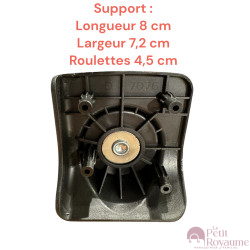 Roulettes simples 7076 valises toiles compatibles valises Delsey