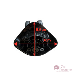 Double replacement wheels FHW326 / T103C for 4-wheeled hardside luggages, suitable for Delsey Caumartin