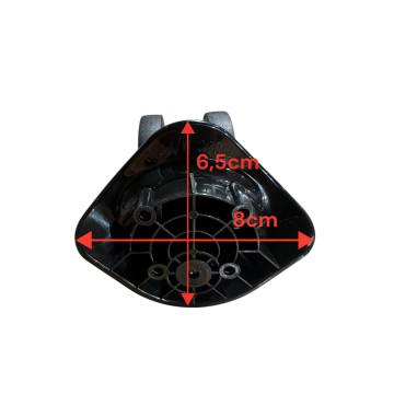 Double replacement wheels FHW326 / T103C for 4-wheeled hardside luggages, suitable for Delsey Caumartin