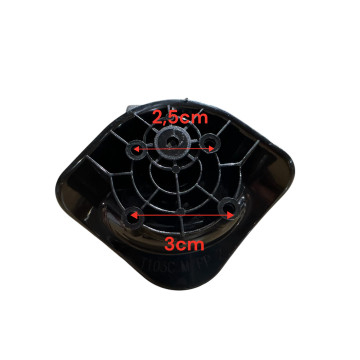 Double replacement wheels FHW326 / T103C for 4-wheeled hardside luggages, suitable for Delsey Caumartin