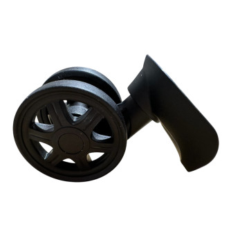 Double replacement wheels FHW326 / T103C for 4-wheeled hardside luggages, suitable for Delsey Caumartin