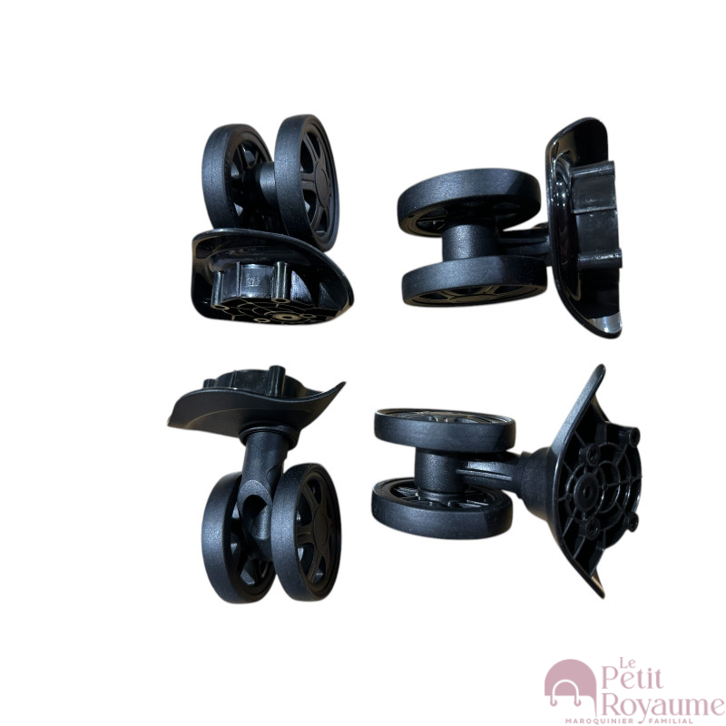 Roulettes doubles FHW326 / T103C pour valises rigides à 4 roues, compatibles valises delsey Caumartin
