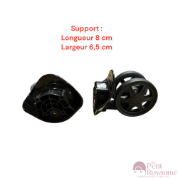 Double replacement wheels FHW326 / T103C for 4-wheeled hardside luggages, suitable for Delsey Caumartin