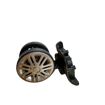Double replacement wheel C21 for 4-wheeled hardside luggages, suitable for Delsey