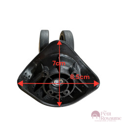 Roulettes doubles C21 pour valises à 4 roues, compatibles valises Delsey cabine air armour et d'autres marques