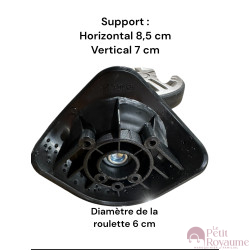 Roulettes doubles C21 pour valises à 4 roues, compatibles valises Delsey cabine air armour et d'autres marques