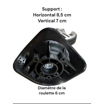 Roulettes doubles C21 pour valises à 4 roues, compatibles valises Delsey cabine air armour et d'autres marques
