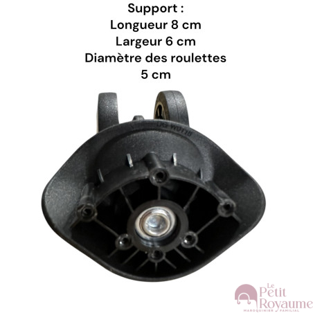Double replacement wheel w01118 for 4-wheeled hardside luggages, suitable for Delsey