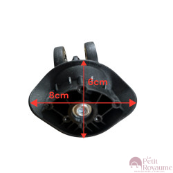 Double replacement wheel w01118 for 4-wheeled hardside luggages, suitable for Delsey