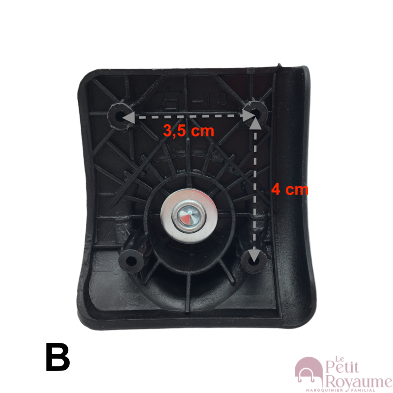 Roulettes simples WSF099 pour valises toiles compatibles valises Delsey