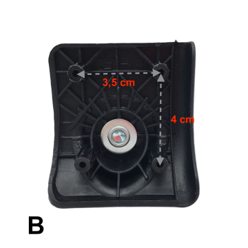 Roulettes simples WSF099 pour valises toiles compatibles valises Delsey