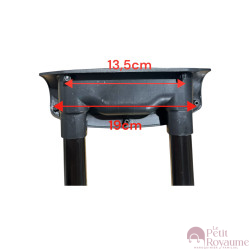 Tige Télescopique 45cmx16cm avec poignée compatible valise Delsey Cabine