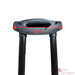 Tige Télescopique 45cmx16cm avec poignée compatible valise Delsey Cabine