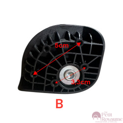 Double replacement wheels A-283 diameter 5 cm for 4-wheeled hardside luggages