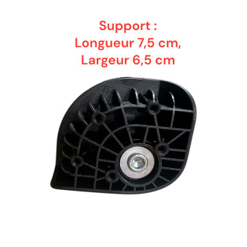 Roulettes doubles A-283 diamètre 5cm pour valises rigides, compatibles avec Samsonite, Delsey et Jump…