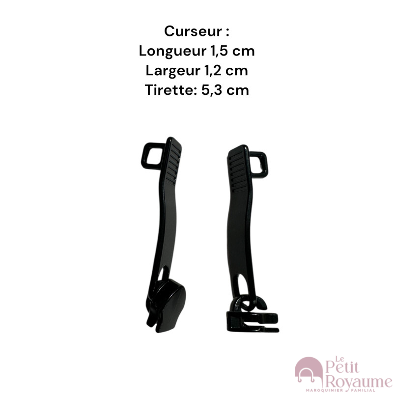 Lot de 2 Tirettes avec curseurs TAC21300 compatibles valises rigides ou toiles Samsonite, Delsey et d'autres marques